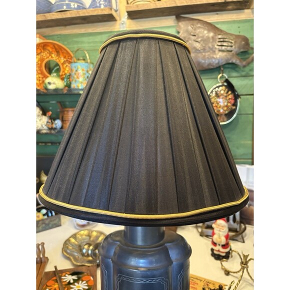 Royal Designs, Inc. Empire English Pleat Lamp Shade, BSO-724-14BLKGL, 10 x 14... - Picture 5 of 5